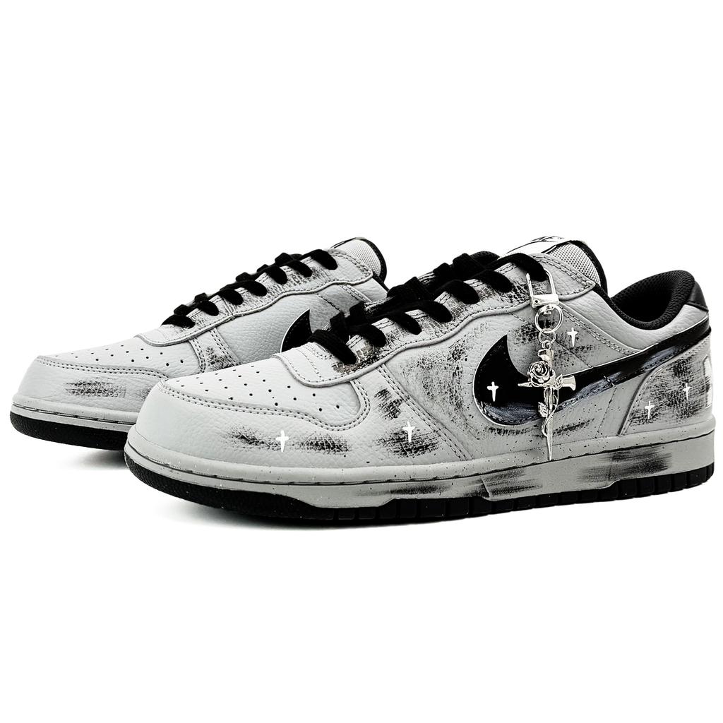 Nike Big Suixin, Dark Night Rose, Shopping Bag Cushioning Coverage Slip Resistant Low Top Skateboard Shoes Men's Gray 355152-017(Team45-)