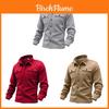 Mens Casual Fleecelined Jacket With Multiple Pockets For Autumn Warmth And Urban Style