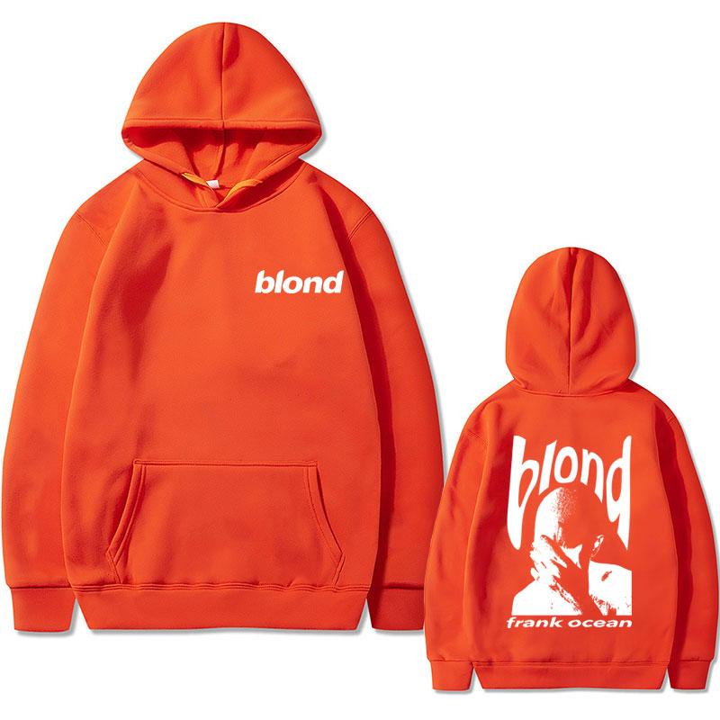 Frank Hip Hop Oversized Tshirt Ocean Vintage Hoodie Blond Fashion Popular Music Singer R&B Sweatshirt Unisex Casual Hoodies