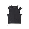 Running Fitted Top Letter Print Round Neck Short Sleeveless Vest Women Tops Black IQ0425