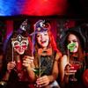 30PCS Halloween Photo Booth Props Kit Scary Party Decor Supplies Pumpkin Skull Glasses Photobooth Accessories For Halloween