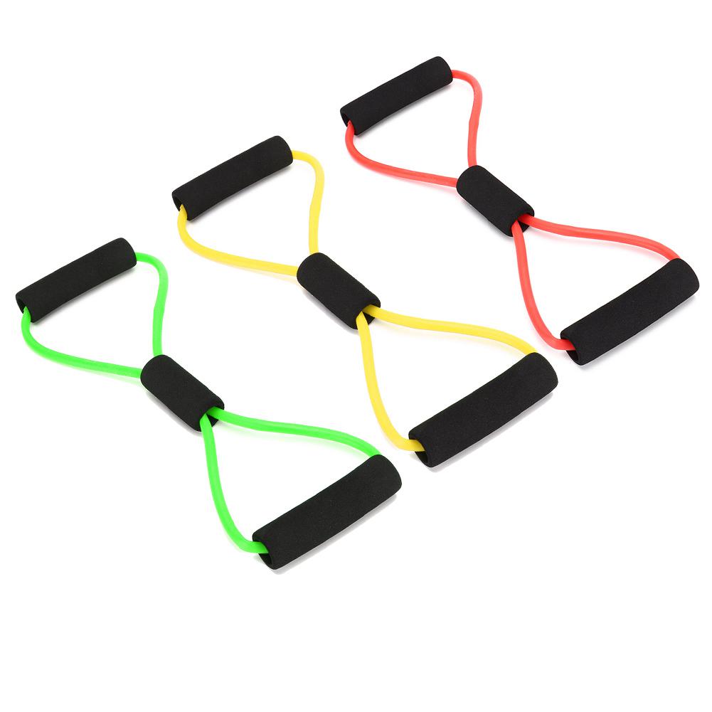 8 Shaped Elastic Fitness Pulling Rope Chest Expander Yoga Body Slimming Tension Band