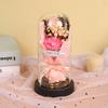 Glass cover exquisite ornament eternal dried flower rose soap bouquet Qixi Festival Valentine's Day birthday gift for boyfriend and girlfriend