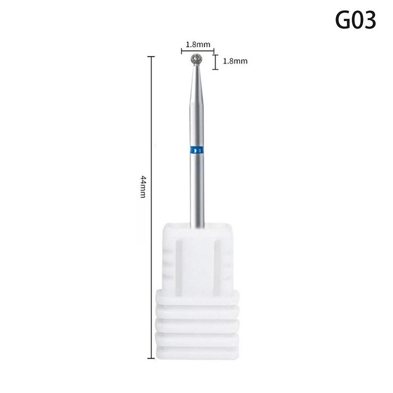 Diamond Nail Drill Bit Mill Cutter All For Manicure Machine Bit Tools Accessories Cuticle Clean For Removing Nail Gel