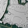 for Frog Lotus Pond Cutting Dies Stencil Template Embossing Art Craft Decoration