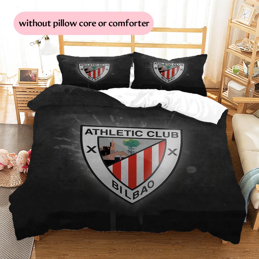 Athletic Club Muster Bettwäsche Steppdecken-Set Heimdekoration Geschenk (1 Bettbezug + 2 Kissenbezüge (ohne Füllung))