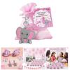 30Pcs Baby Shower Party Theme Keyring Elephant Shape Keychain Set Accessory