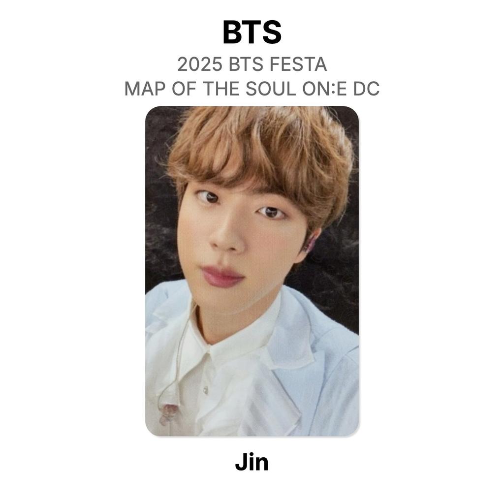 BTS 2025 BTS FESTA BTS MAP OF THE SOUL ON:E DC Official Photocard