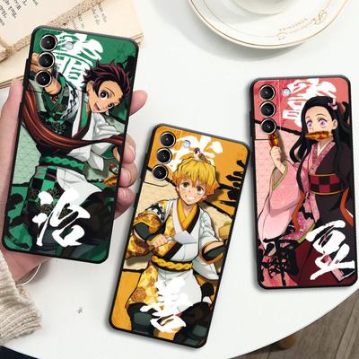 Case For Samsung Galaxy S22 Ultra S20 FE S21 Plus S10 Lite S10e S9 S8 S7 Silicone Phone Cover Soft Funda Demon Slayer Anime Capa