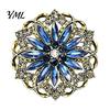 Vintage Clothing Pin Hollow Rhinestone Flower Brooch, Floral Lapel for Women Accessory Women, Bling Badge Jewelry Accessories Retro Alloy Pins