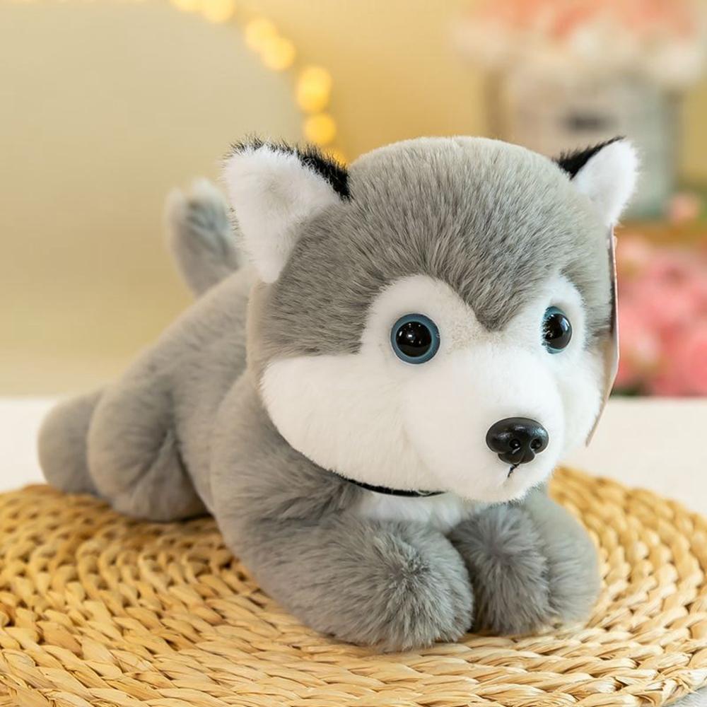 23CM Party Dog Plush Toy Corgi Bulldog Husky Cute Super Soft Birthday Gift Doll Send Friends Festive Decoration