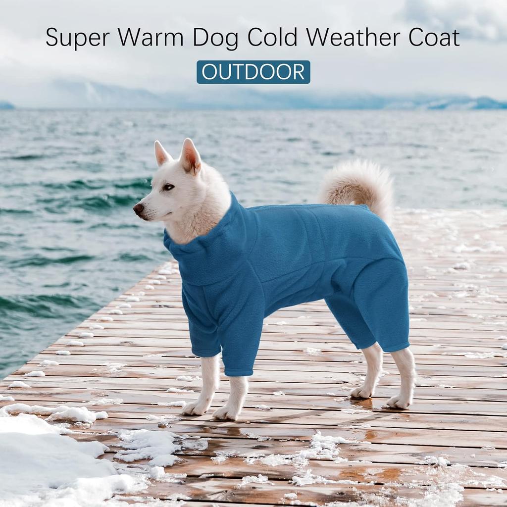 ATUBAN Hundemäntel, Haustier Winddicht Warm Kaltwetter Jacke Weste Gemütlicher Overall Bekleidung Outfit Kleidung für S/ M/ L Hundespaziergang Schlafen