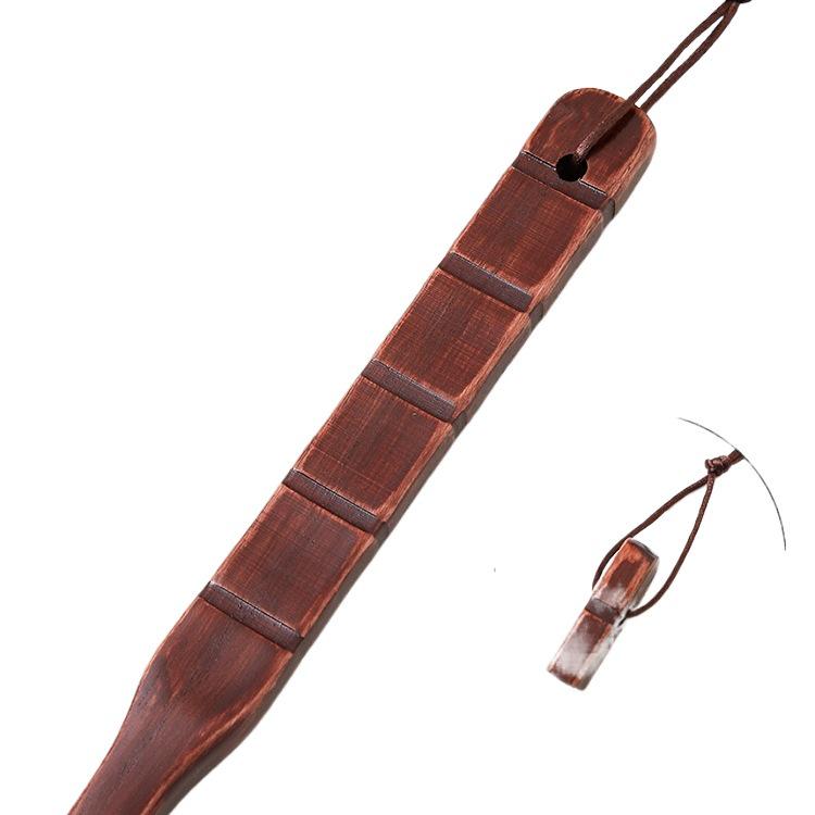 Long Handle Solid Walnut Shoehorn - Wooden Shoe Lifter for Easy Use Without Bending