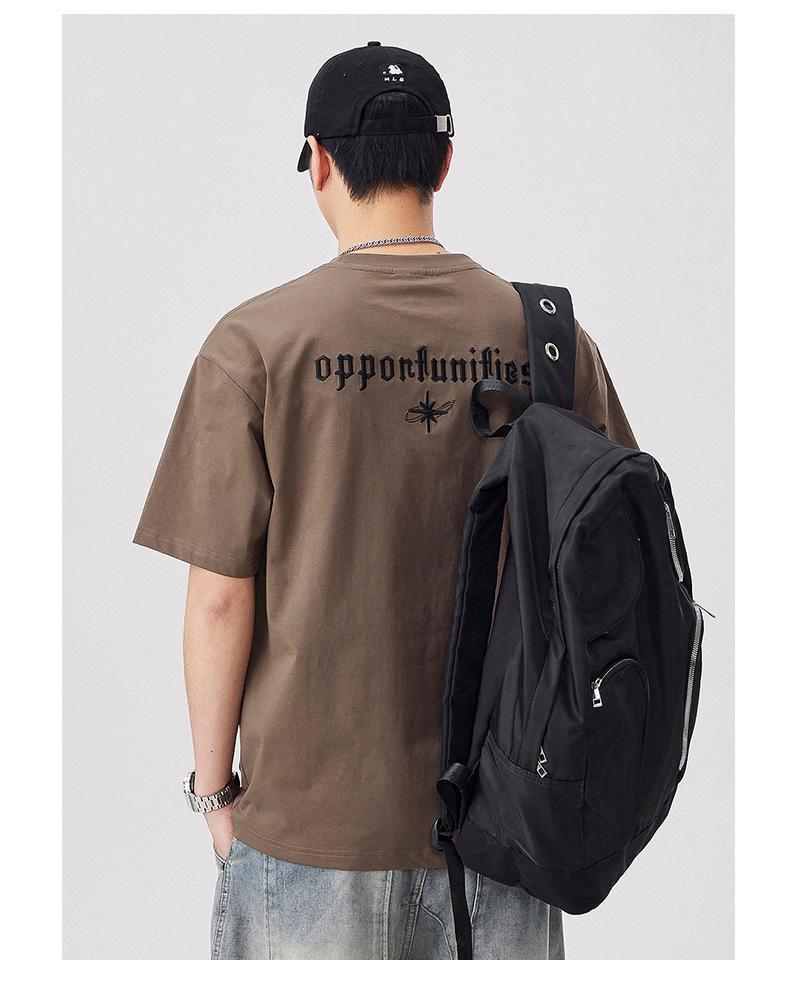 Men's Trendy Summer Short-Sleeved Embroidered T-Shirt