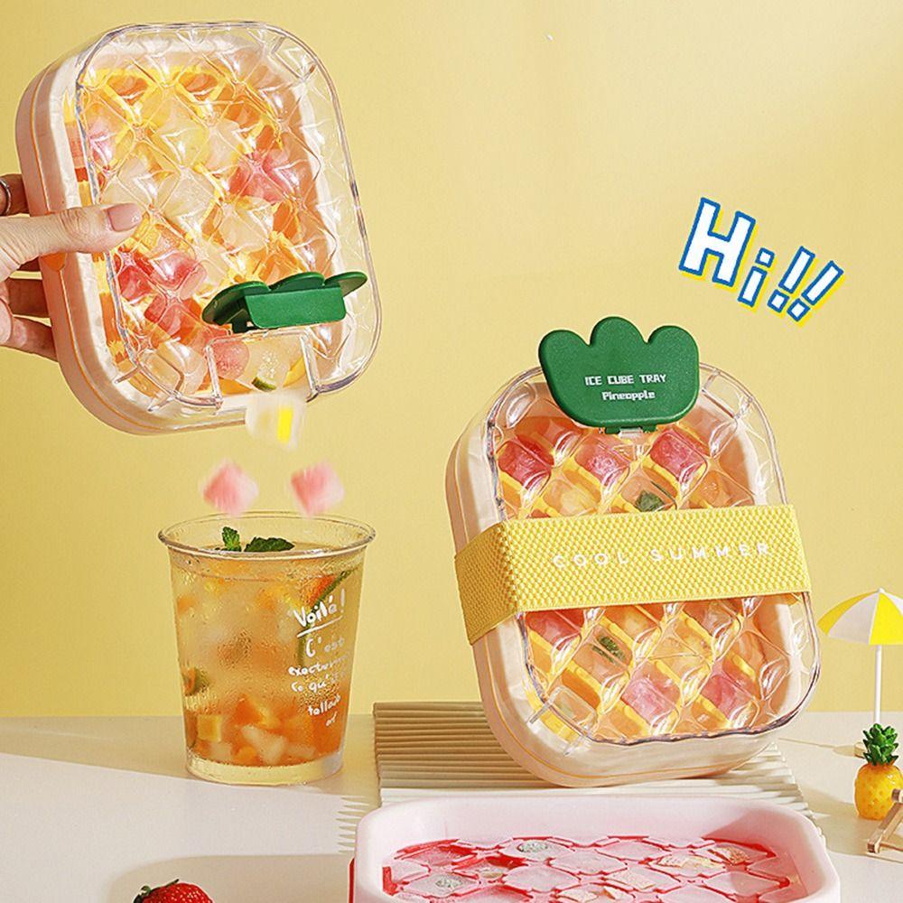 With Lid Ice Tray Mold Water Injection DIY Ice Maker Ice Cube Tray Ice Maker Bottle  Outdoor