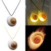 Glowing Seashells Pendant Necklace with Adjustable Rope Chain for Night Parties and Outdoor Event Trendy Women