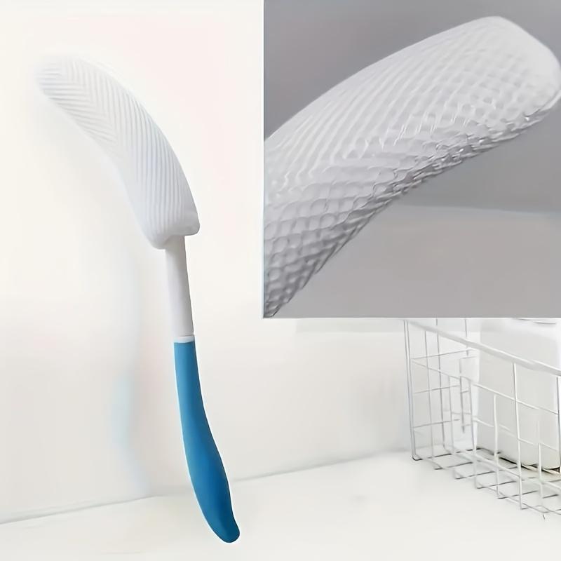 Duschbürste mit rutschfestem Griff - Extra lange Badbürste für ältere Menschen, schwangere Frauen, - Robuster Duschreiniger mit rutschfestem Griff