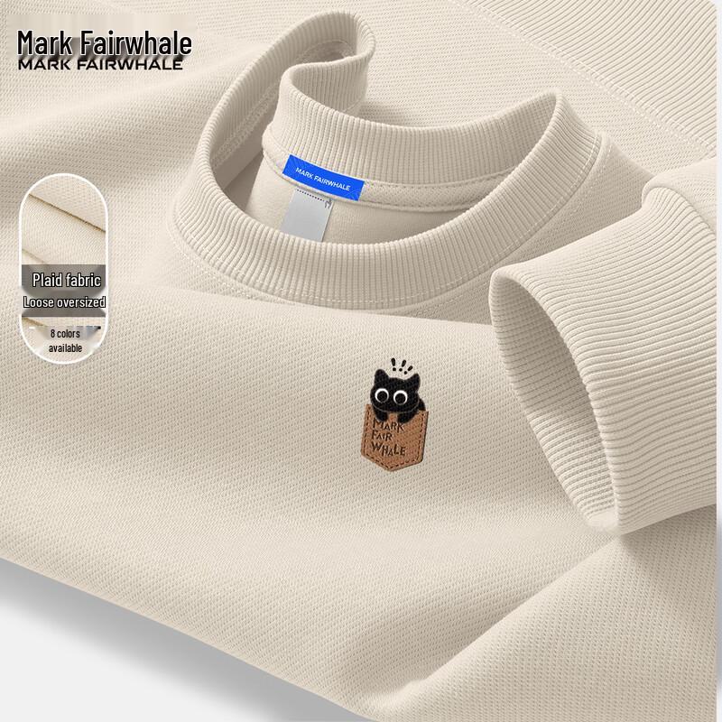 Mark Fairwhale Men's American Style Round Neck Sweatshirt