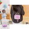 Lovely And Colorful Childrens Handbag With Cute Bow And Breathable Polyester Lining