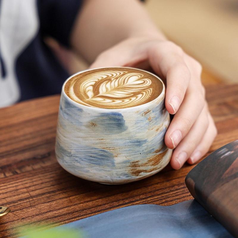 Middle Eastern Saudi Style Coffee Mugs Ceramic Retro Cappuccino Latte Art Cups Japanese Teacups Master Cup Drinkware Coffeeware