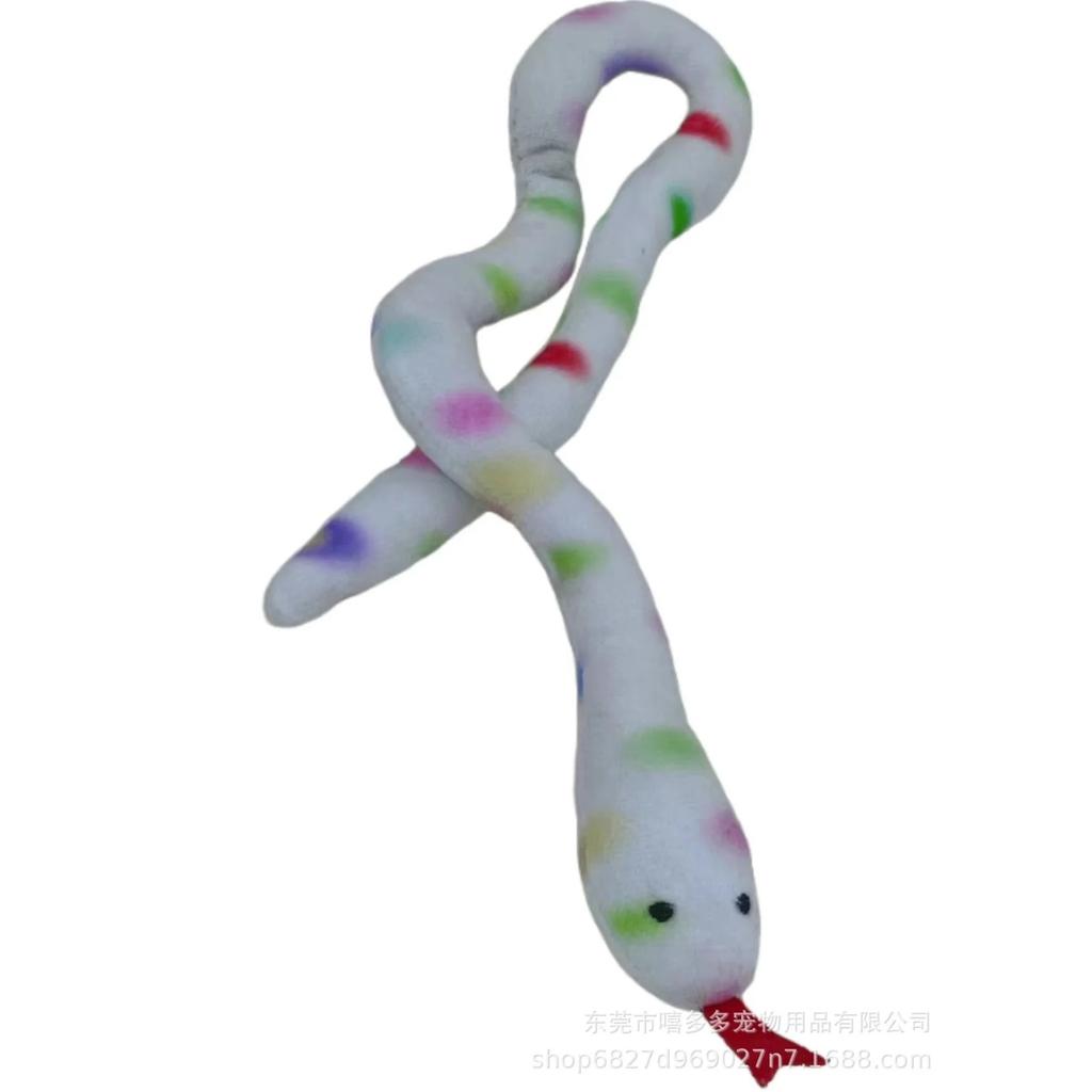 Pet Cat Toy Greedy Snake Teeth Grinding Durable Pet Plush Toy Funny Interactive Cat Dog Toy