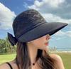 Korean Style Mesh Wide Brim Sun Hat: Women's Summer Beach & Travel Sun Protection Cap