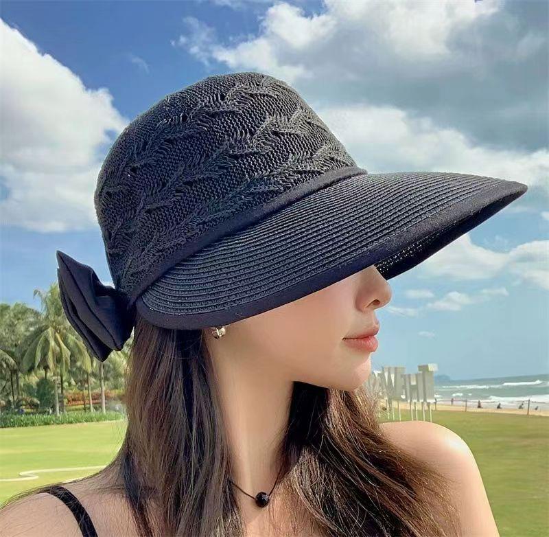 Korean Style Mesh Wide Brim Sun Hat: Women's Summer Beach & Travel Sun Protection Cap