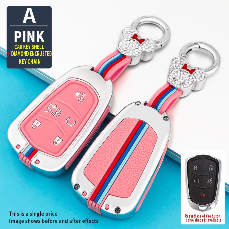 Silicone Remote Key Fob Cover for Cadillac XT5, CT6, XTS, XT4, and ATSL - Creative Design for Men and Women