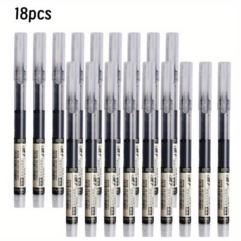 18-Pack Retractable Gel Pens/High-Quality Mini Pens/Erasable Gel Pens/Cute Retractable Pens for Men/Simple Stationery for School and Office Use