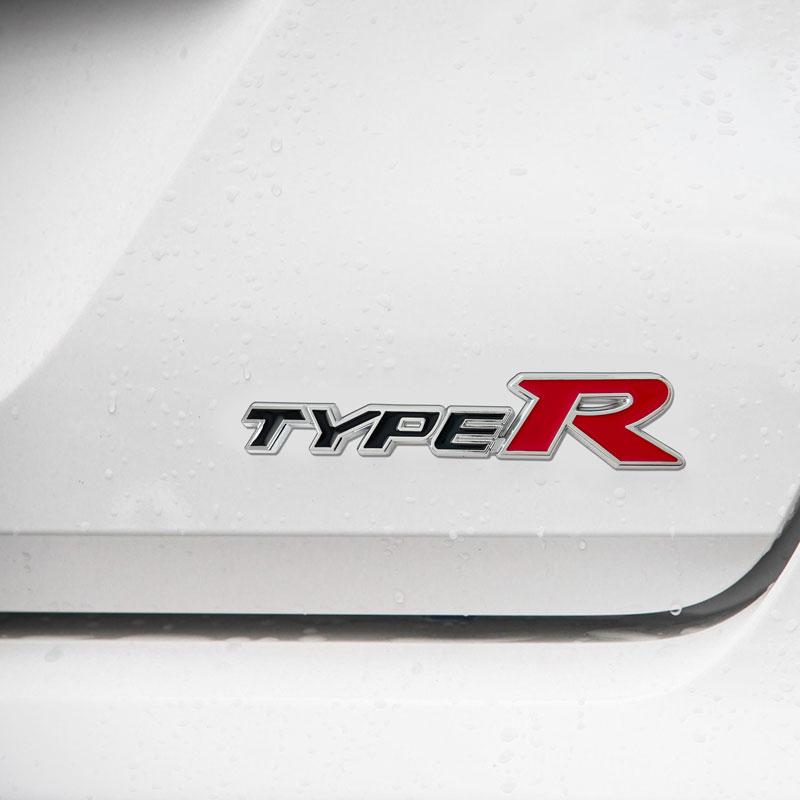 3D Metal Car StickerType R Typer Logo Front Grille Emblem Trunk Rear Stickers Badge For Honda TYPER Civic XR-V HR-V Accord