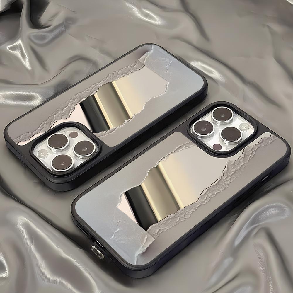 Applicable to Apple 17ProMax mobile phone case 15/16 all-inclusive 13/12 anti-drop 14 makeup mirror advanced simplicity