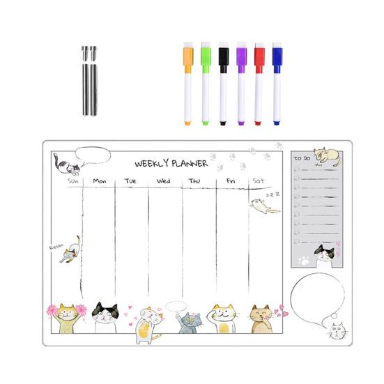 

Acrylic Desktop Small Whiteboard Calendar Daily Planner Writing Board Weekly Planning Board with Stand Office Reminder Display Board чистый