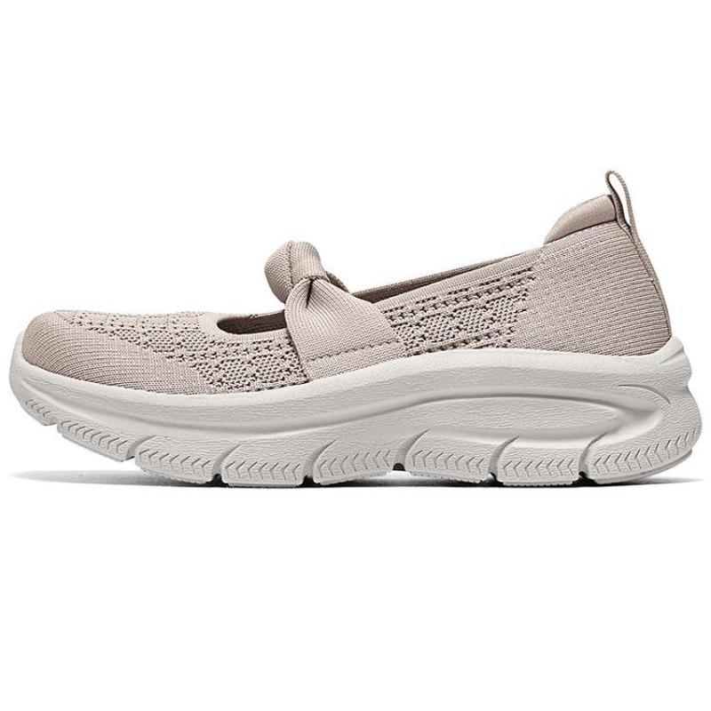 Skechers Modern D Lux Women Mesh Soft Comfort Low Top Casual Shoes Taupe 159117-TPE 35