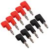 5 Set Solderless Banana Plug Stackable Jack Connector Probe Adapter J.10026 4mm Black Red