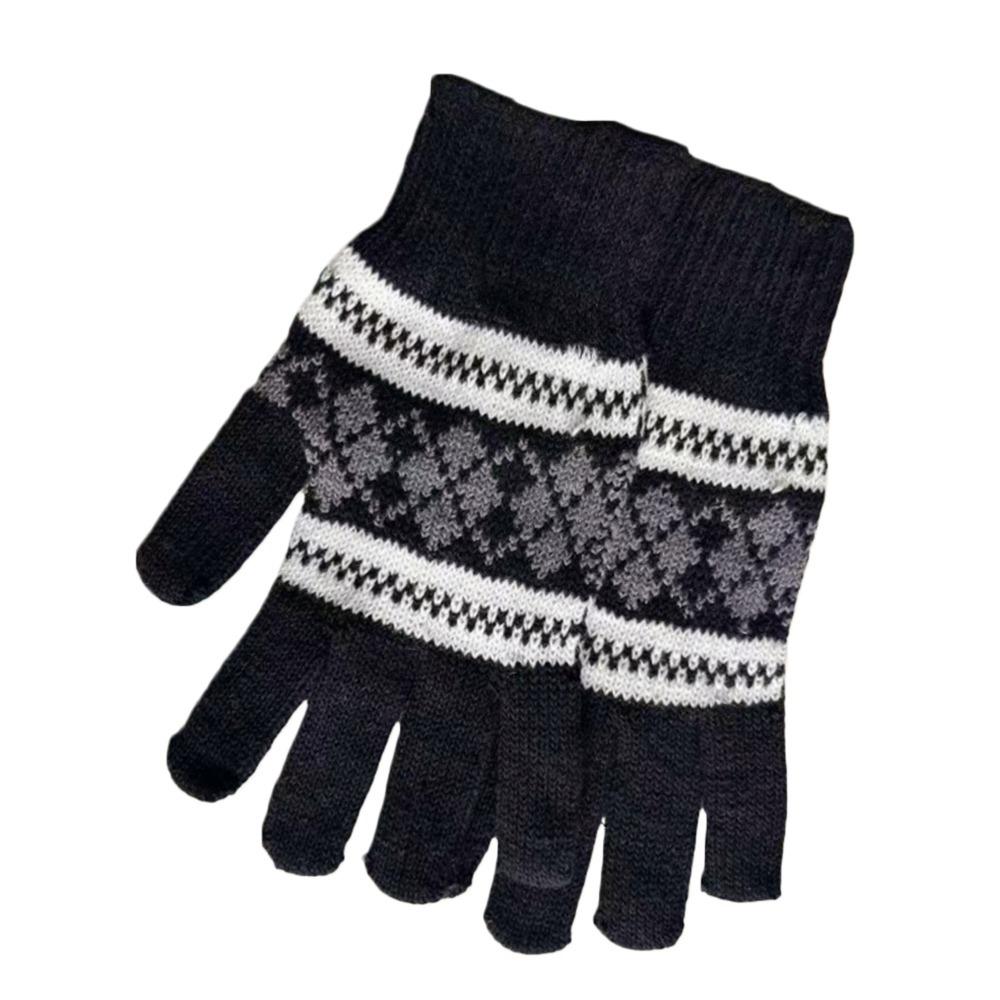 

Ветрозащитные перчатки с полными пальцами, утепленные варежки, модные перчатки с пятью пальцами, мужские, женские Style 1