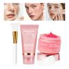 Kollagen Hautpflege Set Peel-Off Nacht-Wickelmaske & Feuchtigkeitsspendende Gelee-Creme mit Applikationswerkzeugen Tiefenwirksame Feuchtigkeitsversorgung Straffung Glow Haut Gesichtspflege Set