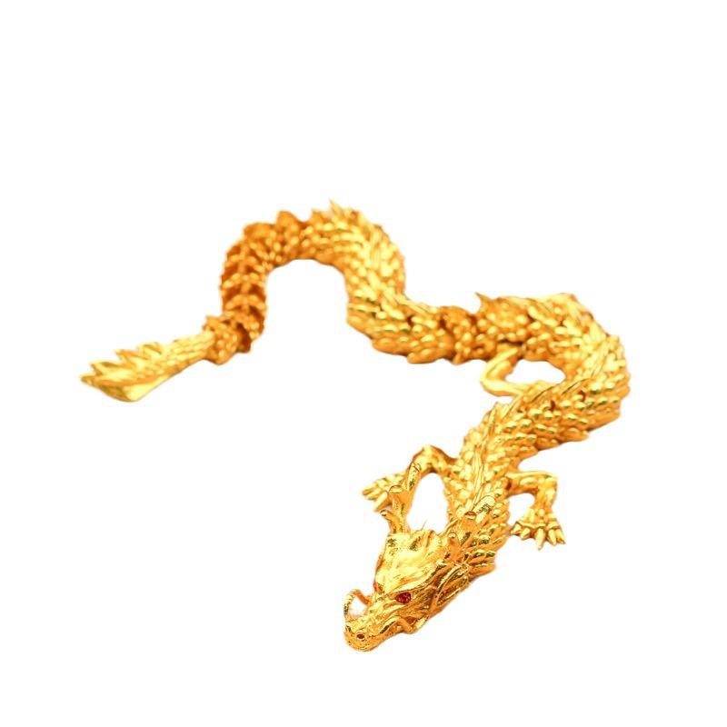 Tragbare Goldener Drache Ornamente: Tierkreiszeichen Drachen-Kollektion, Handgefertigte Dekostücke und Geschenke