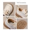 Kids Black Double Buckle Leather Shoes Thick Sole Casual School Mary Jane Shoes