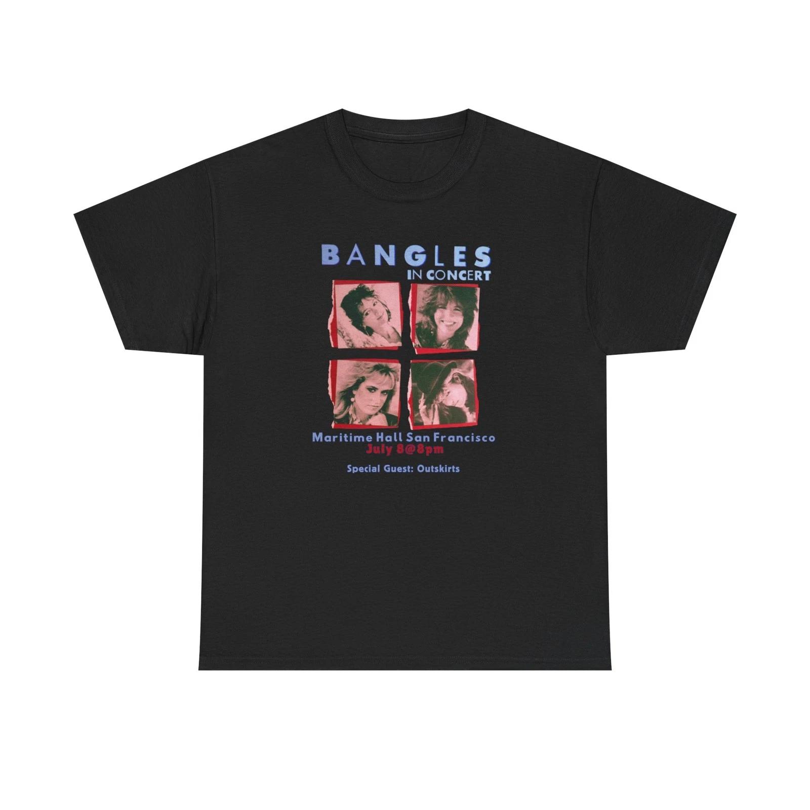 

Bangles Unisex Heavy Cotton T-Shirt, Classic Music Fan Gift, 80s Band Tee XL