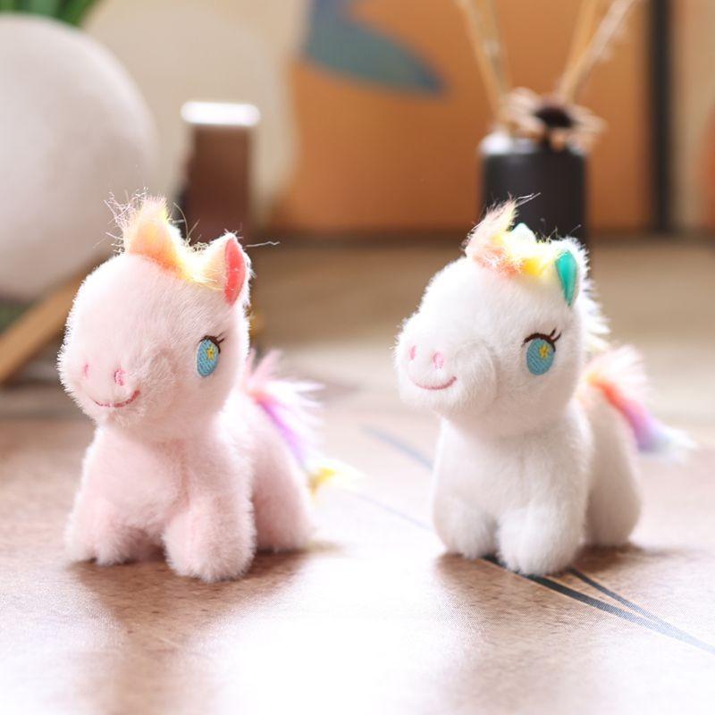 Cute Pony Plush Keychain With Soft Short Plush For Bag Decoration And Gifts
