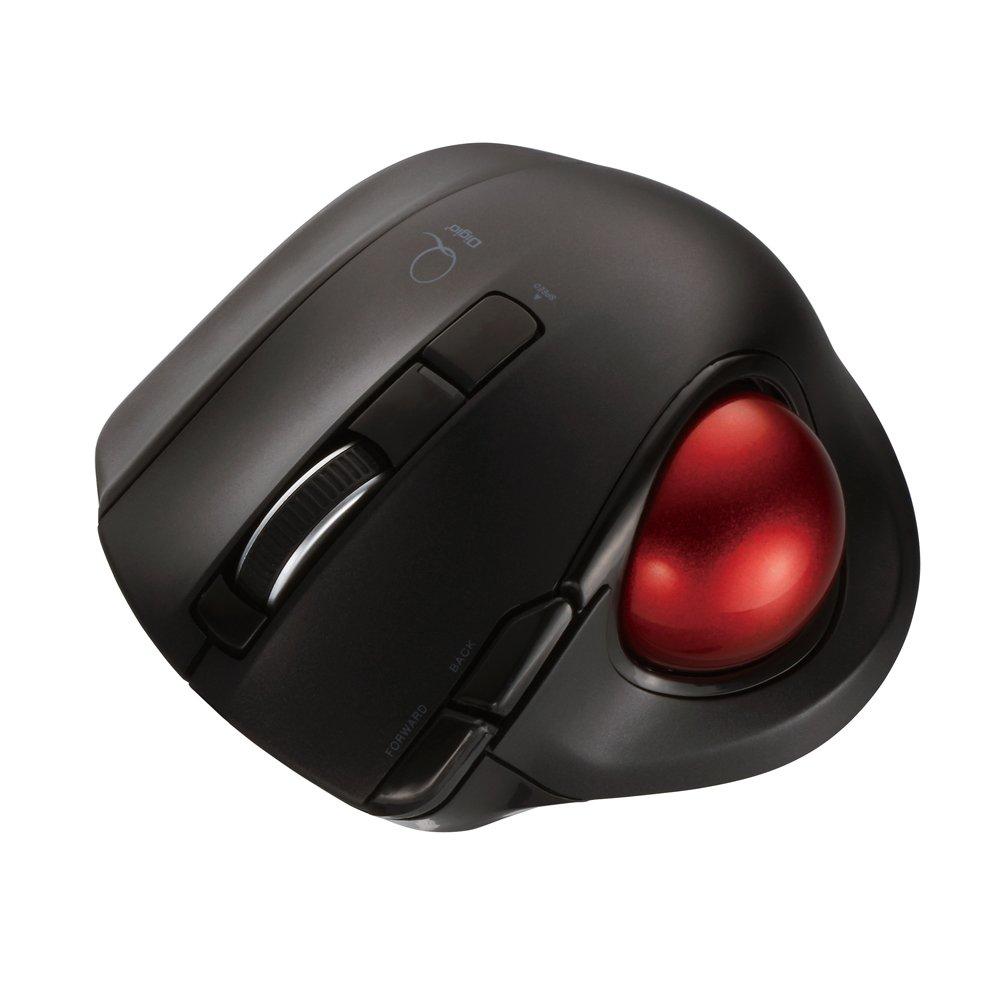 Nakabayashi Digio2 Trackball Mouse, Compact, 2.4GHz Wireless, 5 Buttons, White, Z8364