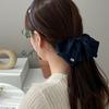 Cameo Satin Slim Hairband [Navy]