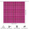 Checkered Shower Curtain Waterproof Bath Decoration Custom Size Modern Decorative Room Divider Privacy Black Pink Striped Plaid