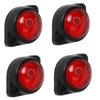 4-Pack Round LED Front Rear Side Marker Clearance Lights 24V for RV Camper Motorhome Truck Trailer