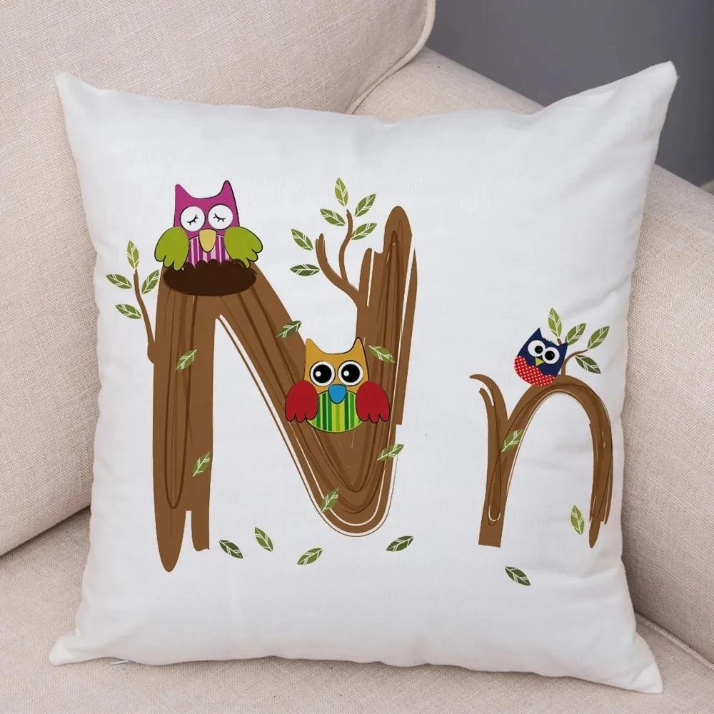 

Декоративная наволочка с надписью «Сова» для украшения автомобиля, офиса, гостиной, дивана, дома, наволочка 40x40cm