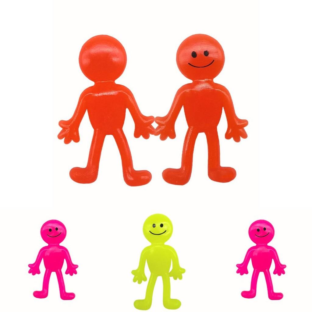 Tpr Smiley Face Doll Toy Stretchable And Stress-relieving Figure For Children Teens And Adults
