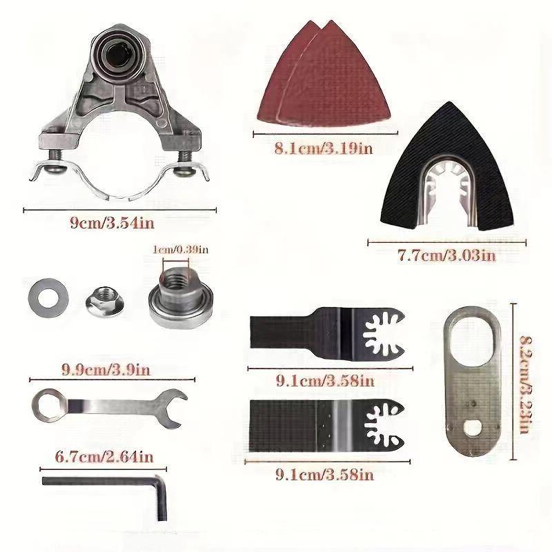 M10 M14 Angle Grinder Conversion Head Kit Multifunctional Oscillate Saw Blade Adapter For Angle Grinder Polisher Polishing Tool