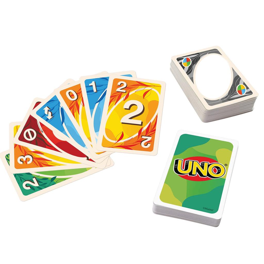 Mattel Game UNO Toy 7 and GTH23 Earth-Friendly [Ages Up] [Sustainable] [FSC Certified]