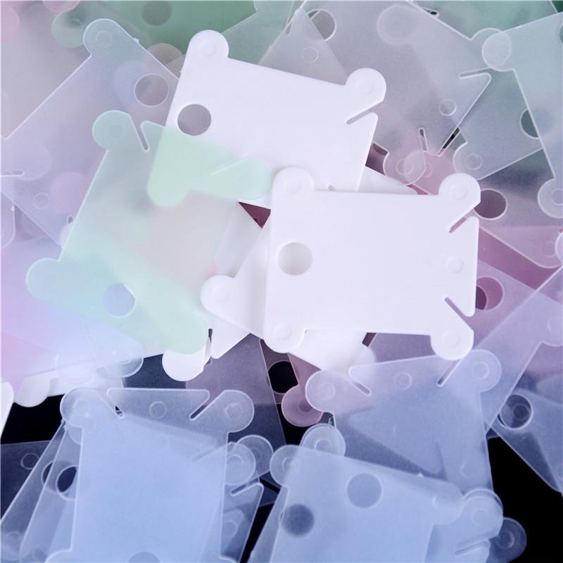 100Pcs/Set Embroidery Floss Craft Diy Thread Bobbin Cross Stitch Storage Holder