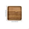 Acacia Wood Serving Tray Smooth Rounded Corners Food Platter Square